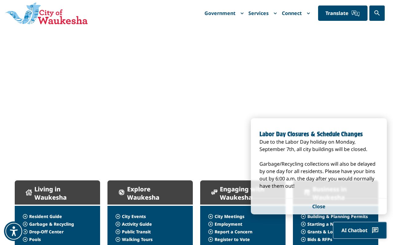 Official City of Waukesha route for Waukesha court records